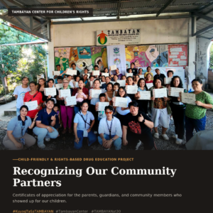 CHILD-FRIENDLY AND RIGHTS-BASED DRUG EDUCATION